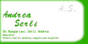 andrea serli business card